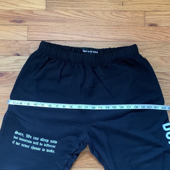 Don’t Eat the Homies jogger black sweatpants small DETH - Picture 8 of 9